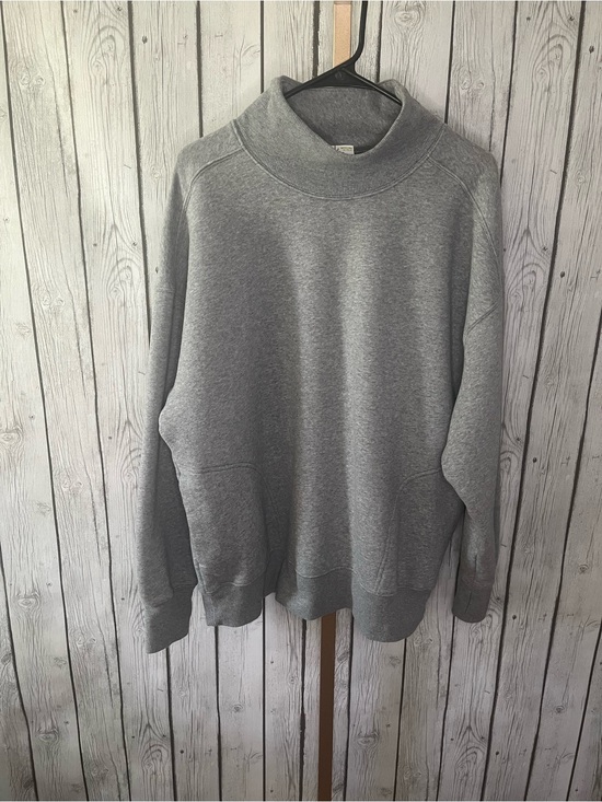 aerie Tops - OFFLINE By Aerie Cloud Fleece Oversized Mockneck Sweatshirt Gray Medium M